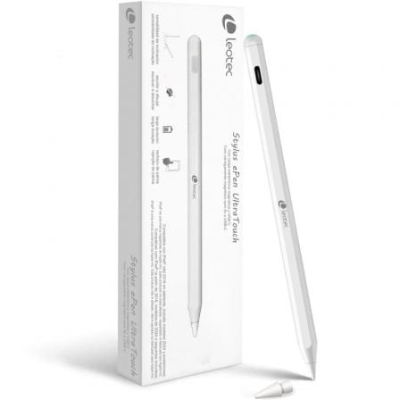 Lápiz Electrónico Leotec LESTP06W Stylus ePen UltraTouch para iPad 2018 o superior/ Blanco