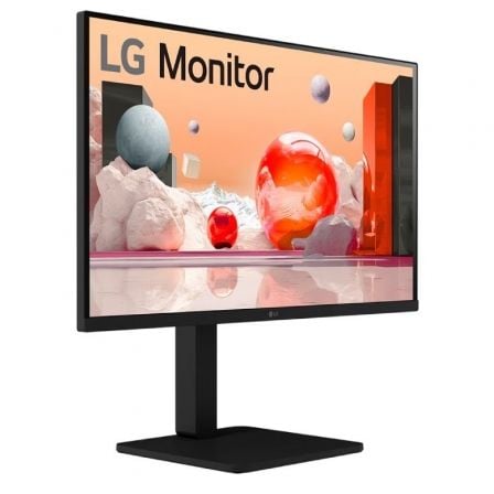 Monitor Profesional LG 24BA560-B 24"/ Full HD/ Multimedia/ Regulable en altura/ Negro