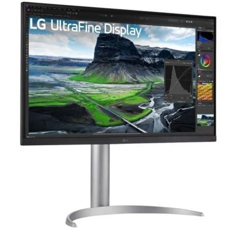 Monitor Profesional LG 27UQ850-W 27"/ 4K/ Multimedia/ Regulable en altura/ Plata