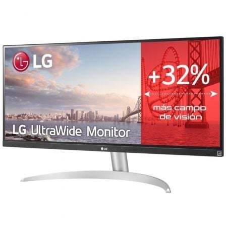 Monitor Profesional Ultrapanorámico LG UltraWide 29WQ600-W 29"/ WFHD/ Multimedia/ Blanco
