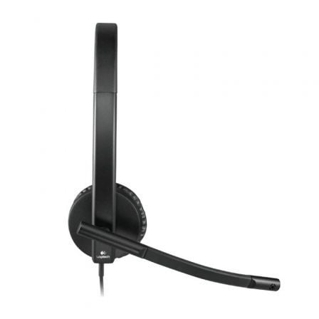 Auricular Logitech H570E/ con Micrófono/ USB/ Negro