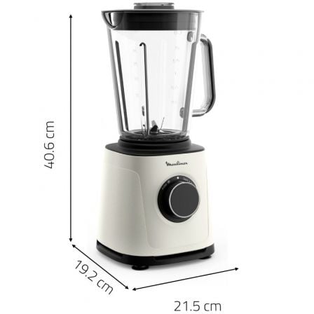 Batidora de vaso Moulinex  PerfectMix Essential LM771AF0/ 1200W/ 14 Velocidades
