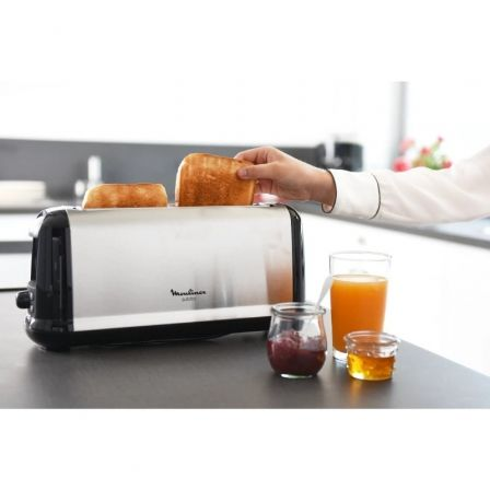 Tostador Moulinex Subito Select LS260800/ 1000W/ Plateado y Negro