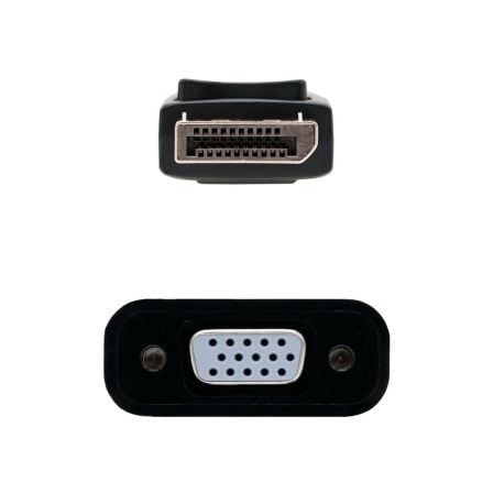 Conversor Nanocable 10.16.0602/ DisplayPort Macho - VGA Hembra