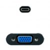 Conversor Nanocable 10.16.4101-G/ USB Tipo-C Macho - VGA Hembra/ 10cm/ Negro y Gris