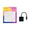 Conversor Nanocable 10.16.4102-BK/ USB Tipo-C Macho - HDMI Hembra/ 15cm/ Negro