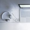 Cable Estéreo Nanocable 10.24.1203/ Jack 3.5 Hembra - 2x Jack 3.5 Macho/ 20cm/ Blanco