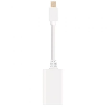 Conversor Nanocable 10.16.0102-W/ Mini DisplayPort Macho - HDMI Hembra/ 15cm/ Blanco