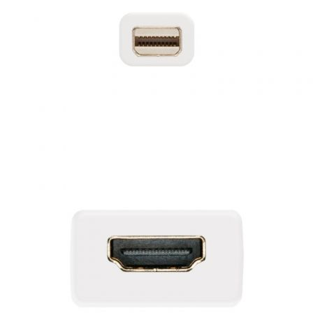 Conversor Nanocable 10.16.0102-W/ Mini DisplayPort Macho - HDMI Hembra/ 15cm/ Blanco