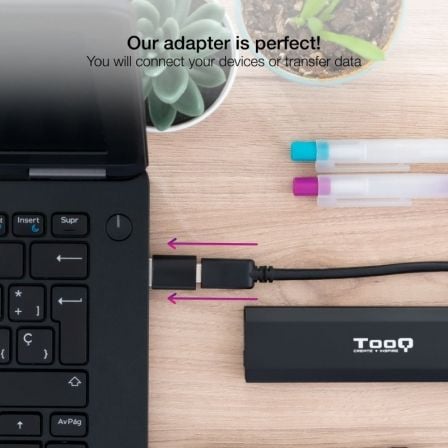 Adaptador USB 3.1 Nanocable 10.02.0012/ USB Macho - USB Tipo-C Hembra