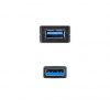 Cable Alargador USB 3.0 con Amplificador Nanocable 10.01.0311/ USB Macho - USB Hembra/ 5m/ Negro