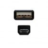 Cable USB 2.0 Nanocable 10.01.0500/ USB Macho - MicroUSB Macho/ 80cm/ Negro
