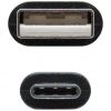 Cable USB 2.0 Tipo-C Nanocable 10.01.2100/ USB Tipo-C Macho - USB Macho/ 50cm/ Negro