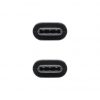 Cable USB 2.0 Tipo-C Nanocable 10.01.2301-L150/ USB Tipo-C Macho - USB Tipo-C Macho/ 480Mbps/ 1.5m/ Negro