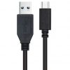 Cable USB 3.1 Tipo-C Nanocable 10.01.4002/ USB Tipo-C Macho - USB Macho/ 2m/ Negro