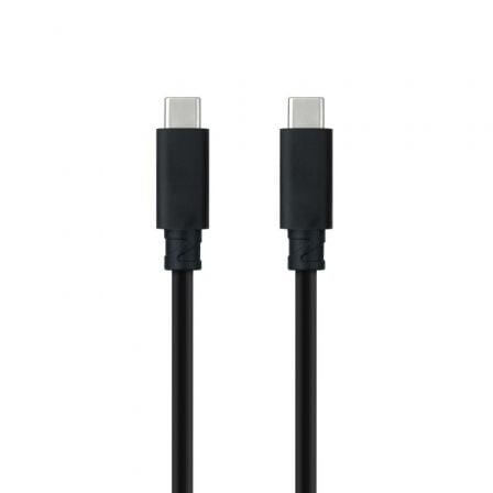 Cable USB 3.1 Tipo-C Nanocable 10.01.4101-L150/ USB Tipo-C Macho - USB Tipo-C Macho/ 1.5m/ Negro