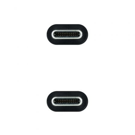 Cable USB 3.1 Tipo-C Nanocable 10.01.4101-L150/ USB Tipo-C Macho - USB Tipo-C Macho/ 1.5m/ Negro