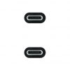 Cable USB 3.1 Tipo-C Nanocable 10.01.4102/ USB Tipo-C Macho - USB Tipo-C Macho/ Hasta 100W/ 2m/ Negro