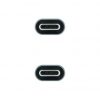 Cable USB 3.2 Tipo-C Nanocable 10.01.4303/ USB Tipo-C Macho - USB Tipo-C Macho/ 3m/ Gris y Negro