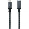 Cable Alargador USB Tipo-C 3.2 Nanocable 10.01.4501-COMB/ USB Tipo-C Macho - USB Tipo-C Hembra/ 1m/ Negro