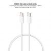 Cable USB 2.0 Tipo-C Nanocable 10.01.6002-CO/ USB Tipo-C Macho - USB Tipo-C Macho/ Hasta 60W/ 480Mbps/ 2m/ Blanco