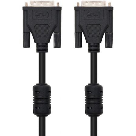 Cable DVI Dual Nanocable 10.15.0802/ DVI Macho - DVI Macho/ 1.8m/ Negro