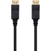 Cable DisplayPort 1.2 4K Nanocable 10.15.2301/ DisplayPort Macho - DisplayPort Macho/ 1m/ Negro