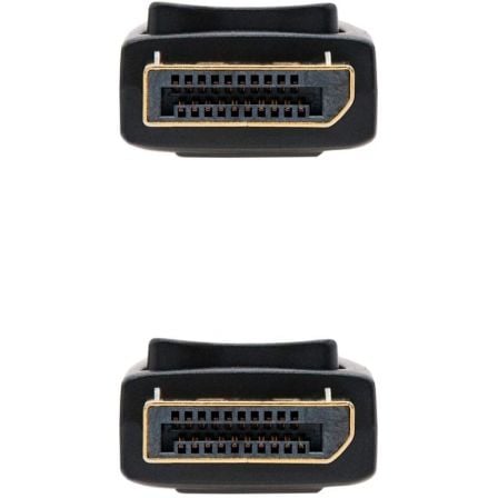Cable DisplayPort 1.2 4K Nanocable 10.15.2301/ DisplayPort Macho - DisplayPort Macho/ 1m/ Negro