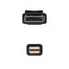 Cable Mini DisplayPort Nanocable 10.15.2402/ Mini DisplayPort Macho - DisplayPort Macho/ 2m/ Negro