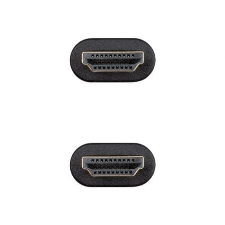 Cable HDMI 2.0 4K CCS Nanocable 10.15.3900/ HDMI Macho - HDMI Macho/ 50cm/ Negro