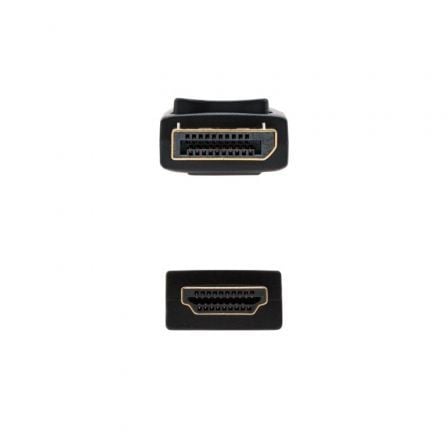 Cable Conversor Nanocable 10.15.4300/ Displayport Macho - HDMI Macho/ 50cm/ Negro