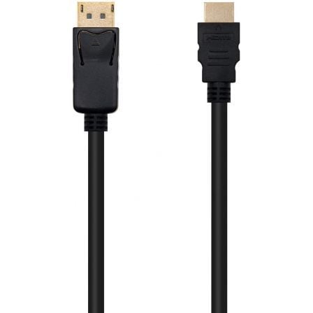 Cable DisplayPort Nanocable 10.15.4305/ DisplayPort Macho - HDMI Macho/ 5m/ Negro