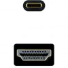 Cable Conversor Nanocable 10.15.5105/ USB Tipo-C Macho - HDMI Macho/ 5m/ Negro
