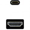 Cable Conversor Nanocable 10.15.5135/ USB Tipo-C Macho - HDMI Macho/ 5m/ Negro