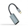 Cable Conversor Nanocable 10.16.4104-G/ USB Tipo-C Macho - DisplayPort Hembra/ 15cm/ Gris