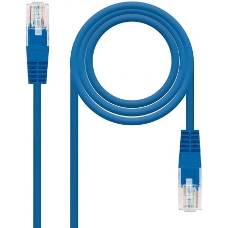 Cable de Red RJ45 UTP Nanocable 10.20.0400-BL Cat.6/ 50cm/ Azul