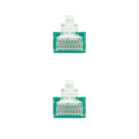 Cable de Red RJ45 UTP Nanocable 10.20.0400-GR/ Cat.6/ 50cm/ Verde