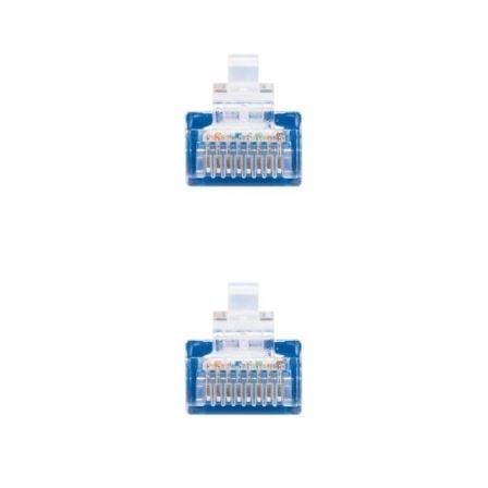 Cable de Red RJ45 UTP Nanocable 10.20.0400-L25-BL Cat.6/ 25cm/ Azul