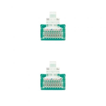 Cable de Red RJ45 UTP Nanocable 10.20.0400-L25-GR Cat.6/ 25cm/ Verde