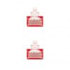 Cable de Red RJ45 UTP Nanocable 10.20.0400-L25-R Cat.6/ 25cm/ Rojo