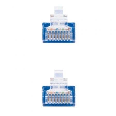 Cable de Red RJ45 UTP Nanocable 10.20.0400-L30 Cat.6/ 30cm/ Azul