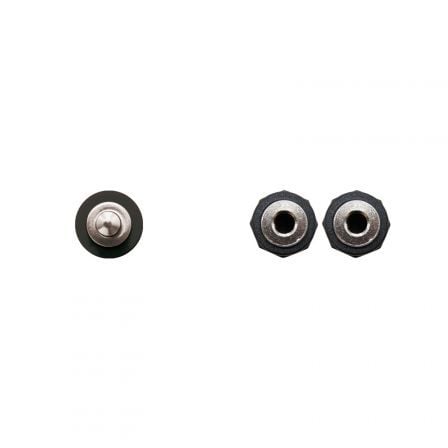 Cable Estéreo Nanocable 10.24.1200/ Jack 3.5 Macho - 2x Jack 3.5 Hembra/ 15cm/ Negro