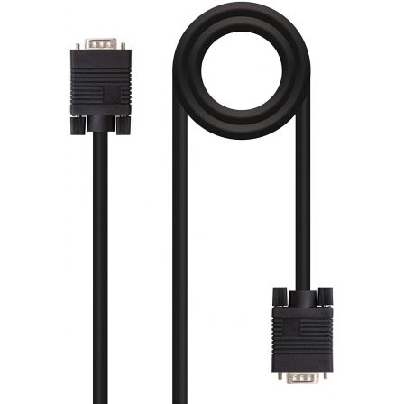 Cable SVGA Nanocable 10.15.1303/ VGA Macho - VGA Macho/ 3m/ Negro