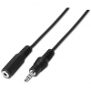 Cable Estéreo Nanocable 10.24.0201/ Jack 3.5 Macho - Jack 3.5 Hembra/ 1.5m