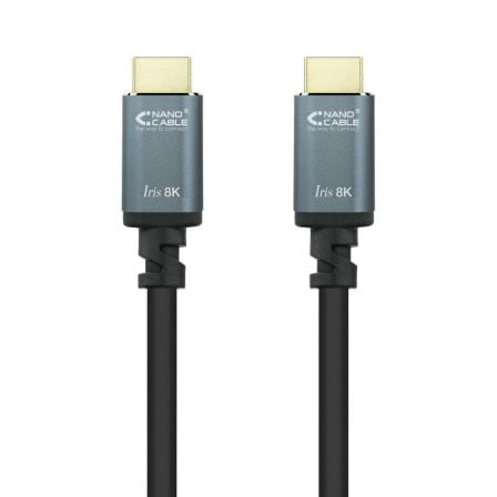 Cable HDMI 2.1 8K Nanocable 10.15.8001-L150/ HDMI Macho - HDMI Macho/ 1.5m/ Negro