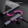 Docking Tipo-C Nanocable 10.16.4605/ 3xUSB/ 1xHDMI 4K/ 1xUSB Tipo-C PD/ Gris