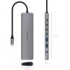Docking Tipo-C Nanocable 10.16.4608/ 2xUSB/ 3xUSB Tipo-C/ 1xHDMI 4K/ 1xJack 3.5/ 1xUSB Tipo-C PD/ Gris