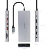 Docking Tipo-C Nanocable 10.16.4612/ 3xUSB/ 1xUSB Tipo-C/ 2xHDMI 4K/ 1xDisplayPort/ 1xRJ45/ 1xLector tarjetas/ 1xJack 3.5/ 1xUSB Tipo-C PD/ Gris