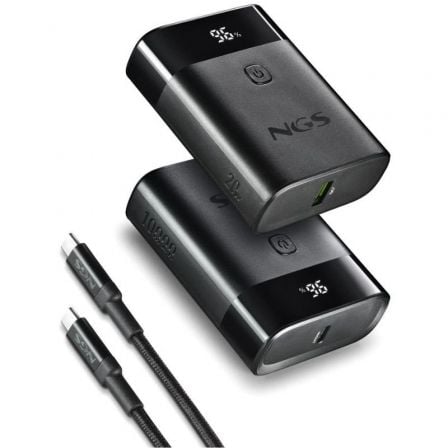 Powerbank 10000mAh NGS TWIX10/ 22.5W/ Negra
