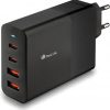 Cargador de Pared GaN NGS Bud 100W/ 2xUSB Tipo-C/ 2xUSB/ 100W